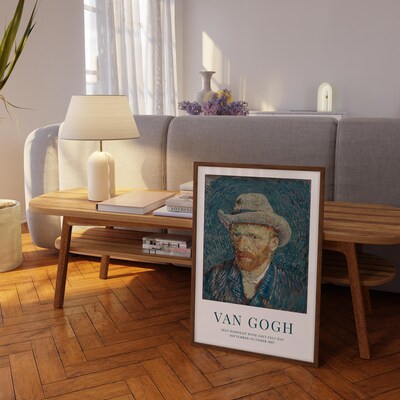 Van Gogh Print Vincent Van Gogh Poster Self-portrait of Van Gogh Aesthetic Room Decor Van Gogh Print Van Gogh Wall Art Vangogh Print - image2
